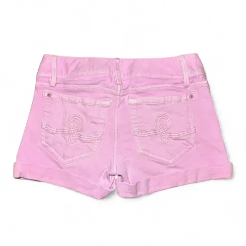 Lilly Pulitzer  Clifton Shorts Pink Denim Jean Cuffed Women’s Size 00 Preppy