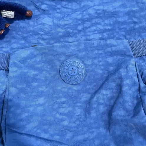 Kipling Messenger Bag Blue Cross Body Travel Vintage Retired Monkey FRANNY rare