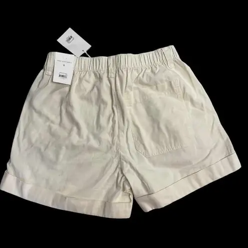 FREE ASSEMBLY Women’s Cuffed Pleated Shorts Size 8 New With Tags White