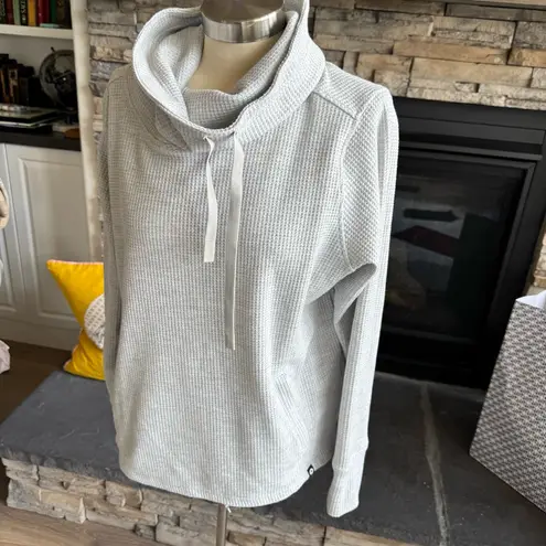 Marmot Gray Turtleneck Sweater with Cowl Design