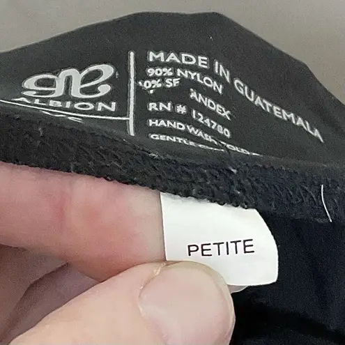 ALBION FIT Albion Black Jetsetters Jogger Pants Sz XS Petite Lightweight Zip Ankle