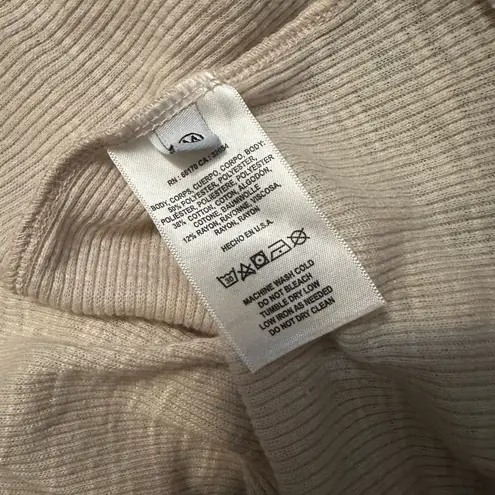 Anthropologie NWT  Tla Ribbed Babydoll Top Size M