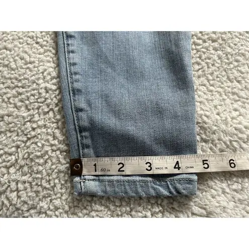 Pistola Anthropologie Aline High-Rise Skinny Crop Jeans Wave Blue Size 27