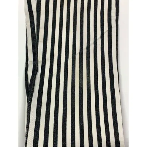 Tripp NYC 005 Daang Goodman  black white striped skinny denim jean size 25