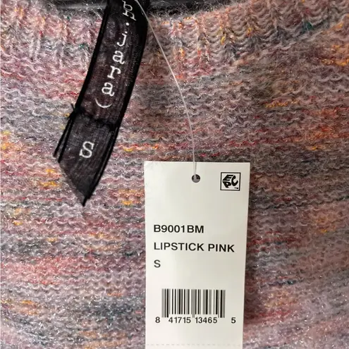 Ban Jara Bam Jara Women’s Lipstick Pink Cold Shoulder Sweater Pullover Small New with Tag - Image 11