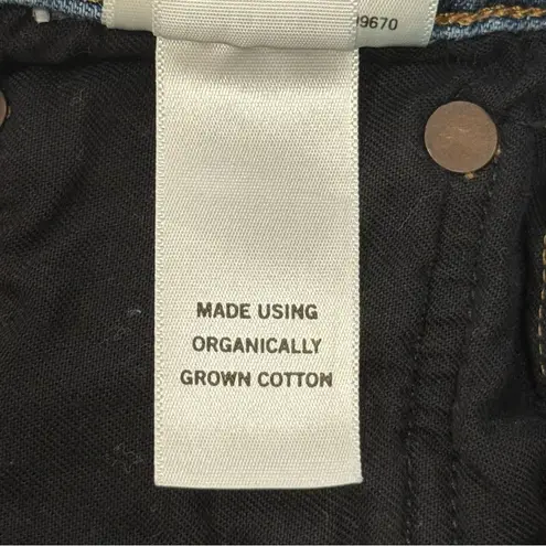 AGOLDE  Willow Mid Rise Slim Crop Jeans Straight Leg Raw Hem Size 25 Minimal Chic