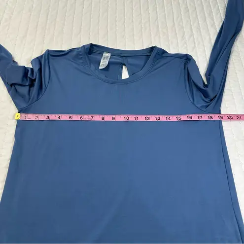Spanx  Soft Spot Wrap Back Indigo Haze Butter Long Sleeve T-Shirt Size M - Image 6