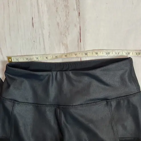 90 Degrees By Reflex Women's Athletic Sporty Cutout Sides Legging Sz S Black