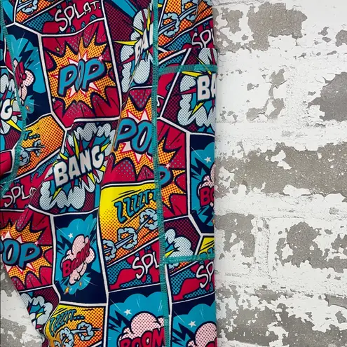 Constantly Varied Gear Comic Boom Pocket Leggings Size Large Red