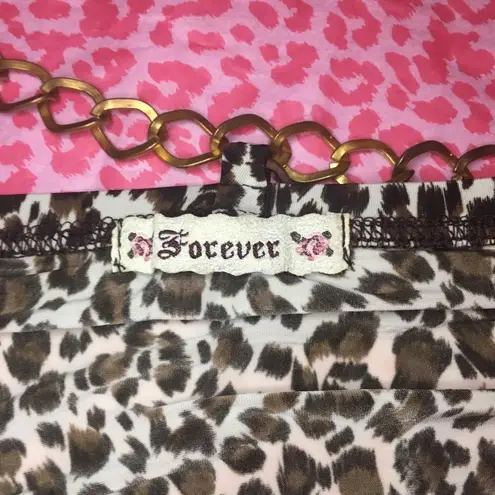 Forever 21 Cheetah print top  size medium