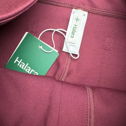 Halara Flared Leggings Pants Burgundy Size S High Waisted Athleisure