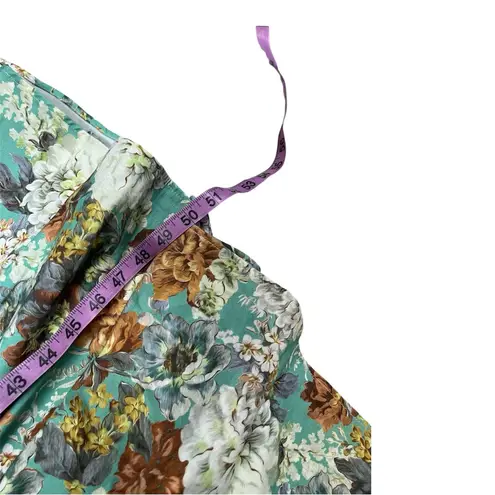 ASOS New  EDITION empire midi dress with full skirt in green floral print sz 4