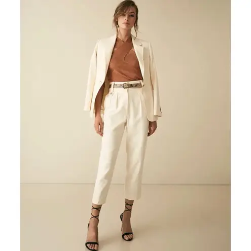 Reiss metallic criss cross halter in copper NEW