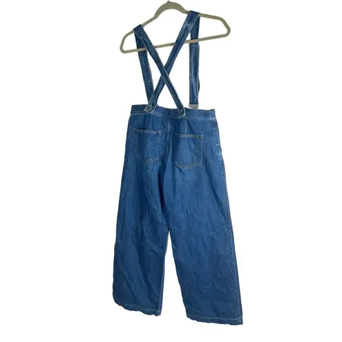 Gap  Wide Leg Button Fly Suspender Overalls Urban Jeans‎ Women’s Sz 10