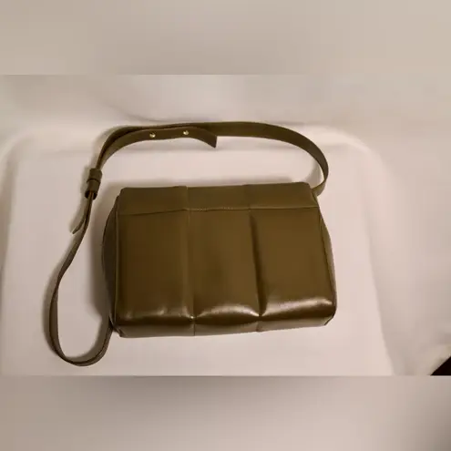 DeMellier Alexandria Leather Crossbody with Gold Accent