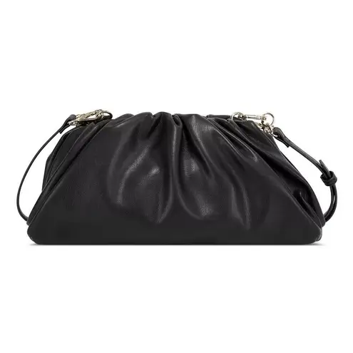 I.N.C. International Concepts Black Vegan Leather KJ Clutch Bag