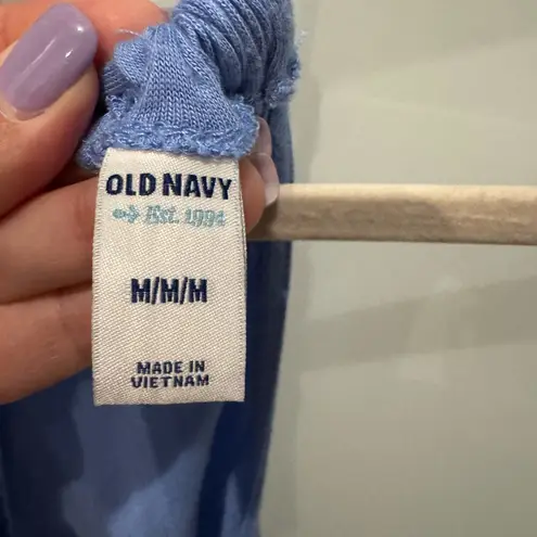 Old Navy Active OLD NAVY Elegant Blue Spaghetti Strap Dress Size M Summer Boho Sundress Picnic