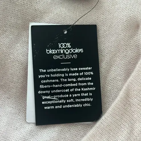 Cashmere Oversized Short Sleeve Sweater from C by Bloomingdale's Size S NWT $188 Pink