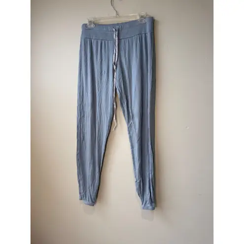 Pj Harlow Ribbed Lounge Jogger Pants Light Blue Soft Modal Blend Size S - Image 2