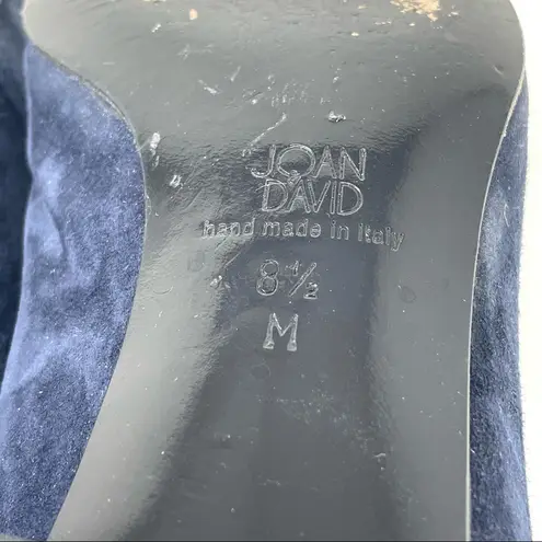 Joan & David blue suede flats, size 8.5