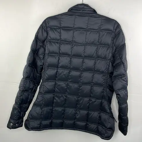 Woolrich  Quilted Puffer Black Front Zip Jacket Goose Down Women’s Size Large