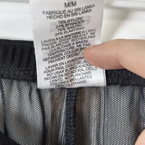 Jantzen Womens Swim Wide Leg Cover Up Pants Size M Black High Rise Pull On