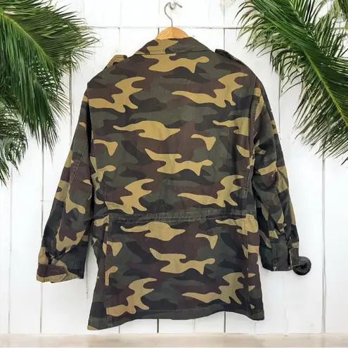 MOUSSY Thick Camo Utility Jacket with Hidden Hood