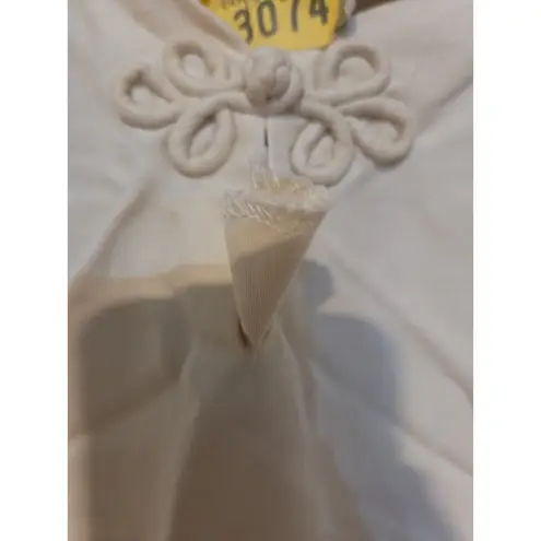 Anne Carson Anne Carson Beige Blouse, Women's Small Tan Silk Shirt, Long Sleeve Top