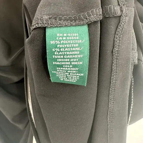 Lauren Ralph Lauren Size 4 Dress Black White Sleeveless Fitted High‎ Neck