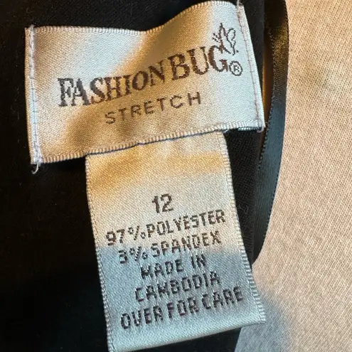 Fashion Bug Vintage 90’s Dress Embroidered Roses Black Burgundy Suede One Piece Jacket Sz 12