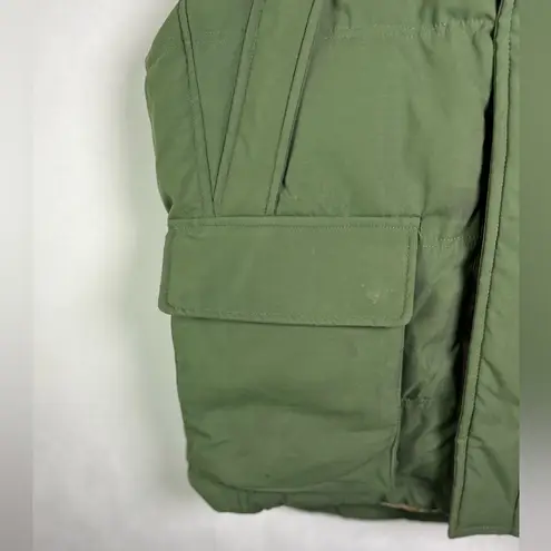 Jordan Craig Legacy Ed. Womens Olive Parka Vest Removable Hood/Faux Fur Size L Green Size L