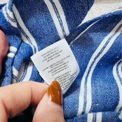 Rails Sydney Cadiz Blue and White Striped Button Down Shirt Size XS