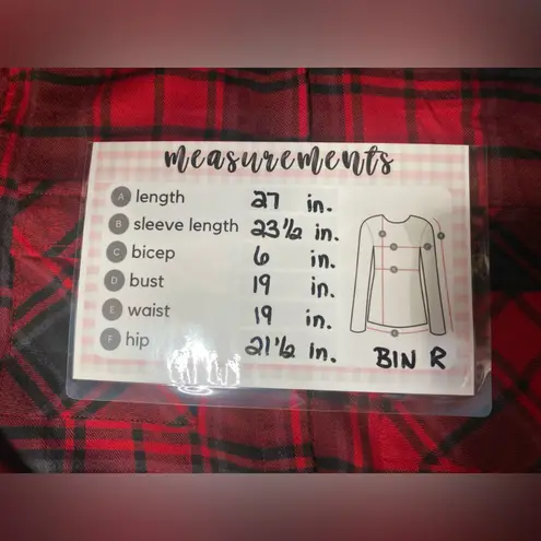 Hippie Rose  plaid flannel hooded button down shirt, size‎ medium