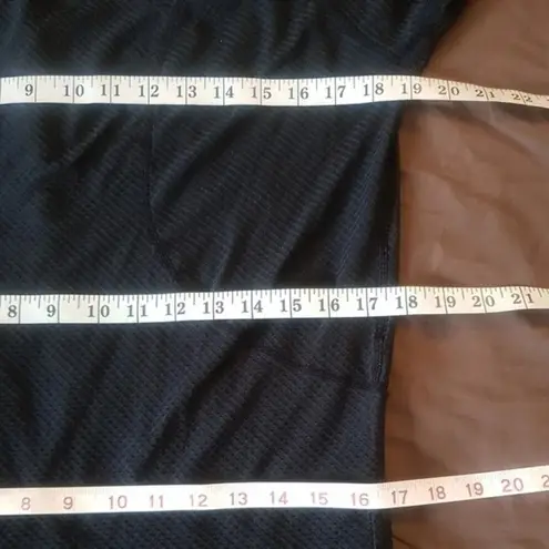 Calvin Klein Performance Womens Blouse Top Long Sleeve Logo Quick Dry Mesh Sz XS Black