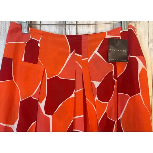 Doncaster Silk Cotton Blend Pleated Skirt Size 4 NWT