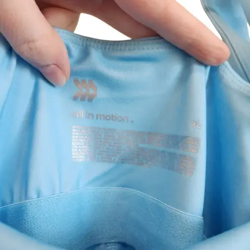 All In Motion Knit Slit Active Tennis Gym Dress Built In Short Blue Size XL