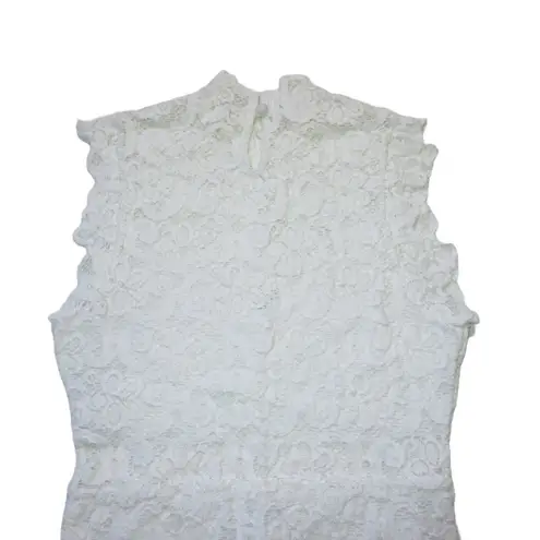 Nightcap NWT Dixie Lace Sheer Cutout Maxi in White Stretch Dress 3 / M $495