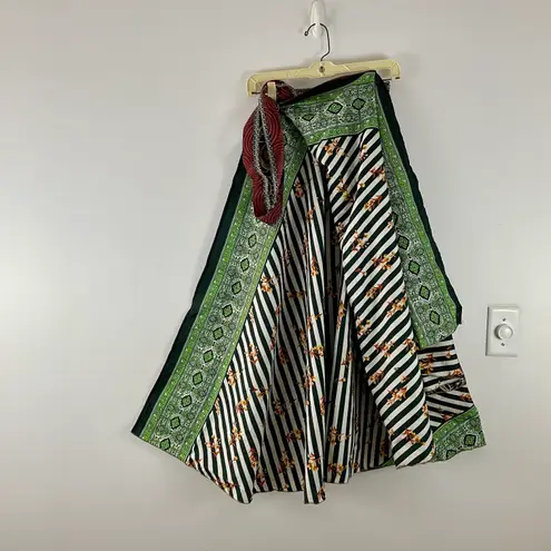 Reversible Wrap Maxi Skirt BIN46