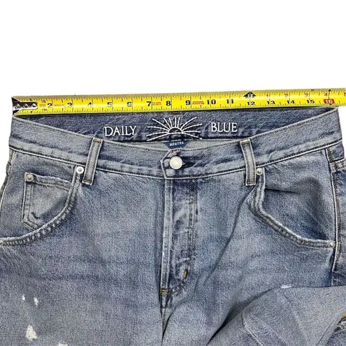 NWT Daily Blue Women's Mantra Wide Barrel Jeans Size 31 Relaxed Fit Blue Denim