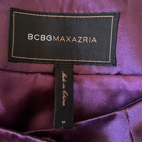 BCBGMAXAZRIA  Purple Bolero Puff Sleeve Jacket