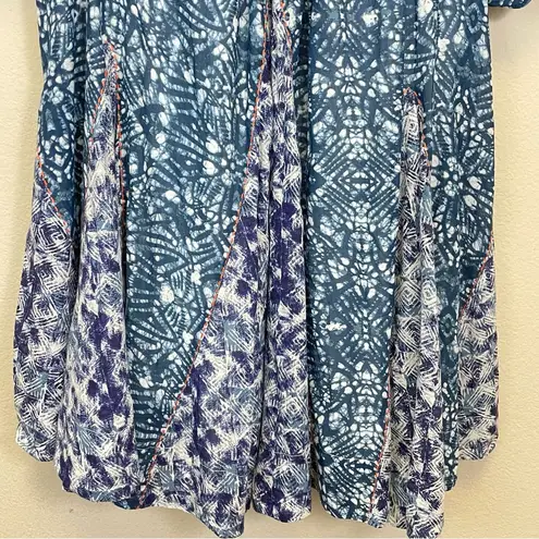 Free People  JET SET MINI DRESS IN INDIGO COMBO SIZE XS