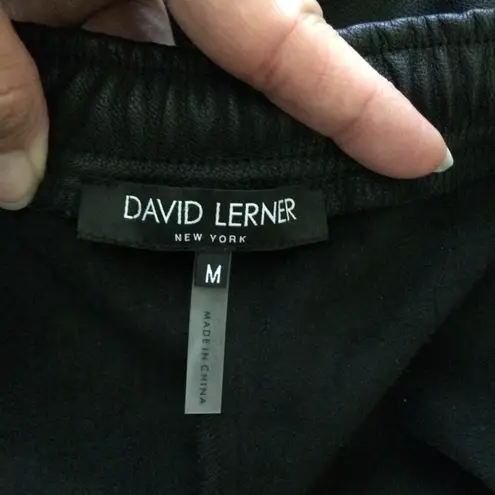 David Lerner New York Vegan Leather Shorts