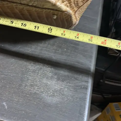 Brahmin Annika Chino Melbourne Croc Embossed Leather Tote XL