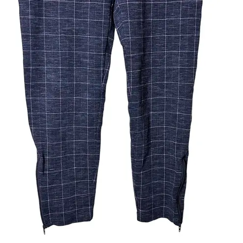 Betabrand Capri Yoga Dress Pants Size Small Blue Plaid W1437-CEC