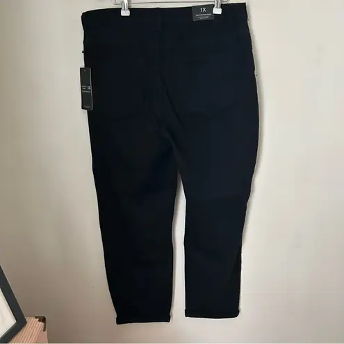 American Bazi Jeans Mom High Rise Black Distressed Casual Trendy