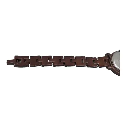 White Stag  Women’s Watch Chocolate Bronze Metal Band White Ivory Face