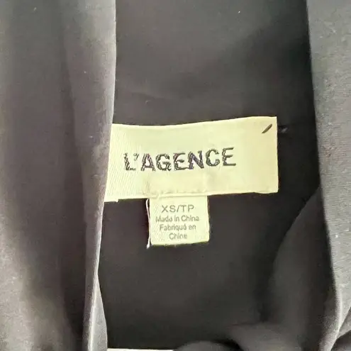 L'Agence L’AGENCE Desa Ruffle Sleeve 100% Silk Blouse XS