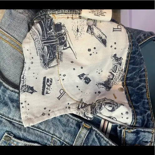 Pilcro and the Letterpress Hyphen Fringe Jean in Blue Size 26