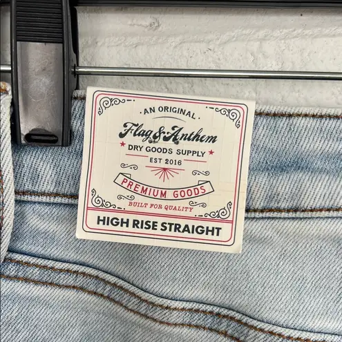 Flag & Anthem Blue Straight Leg Jeans Classic Style Size 32