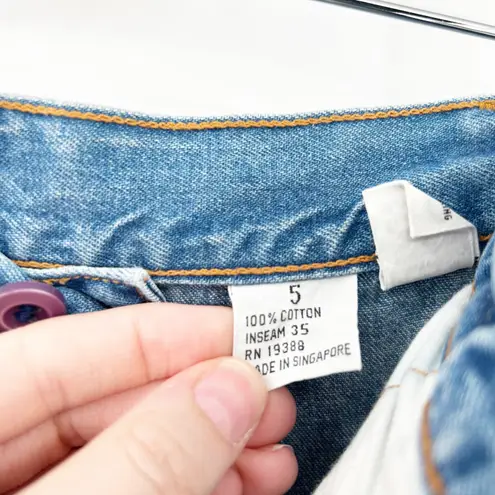 Britannia Vintage Y2K High Waist Pleated Jeans Size 5 Light Wash Denim Mom Jeans Blue